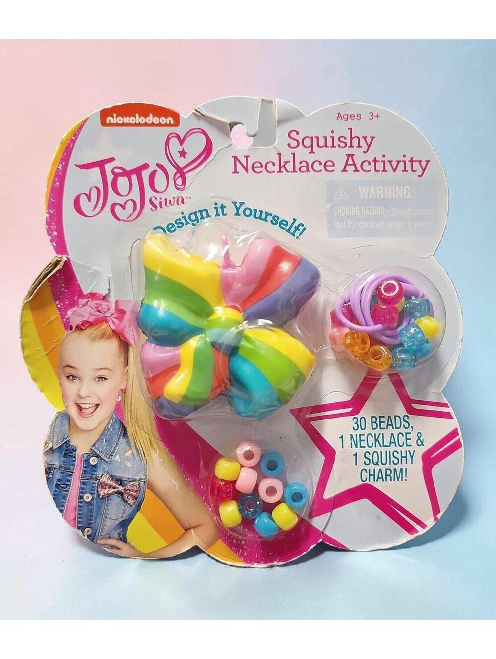JoJo Siwa Squishy Necklace Activity Kit – New Sealed, Box Damaged, Tara Toy 2019